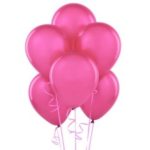 Balony w kolorze ciemnego różu