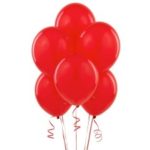Balon lateksowy w kolorze czerwonym