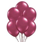 Balon w kolorze bordo