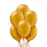 Balon metalizowany w kolorze złotym