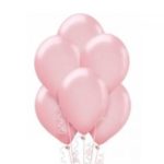 Balon metalizowany w kolorze jasno różowym