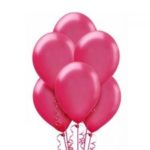 Balon metalizowany w kolorze fuksji