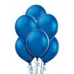 Balon metalizowany w kolorze niebieskim