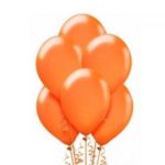 Balon metalizowany w kolorze pomarańczowym