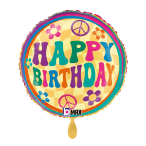 BALON PACYFKA Balon urodzinowy lata 70 i lata 80 , peace and love