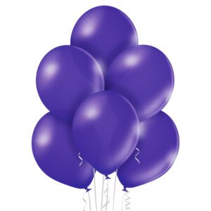 A009. Metalizowane balony lateksowe 12” calowe – kolor fioletowy