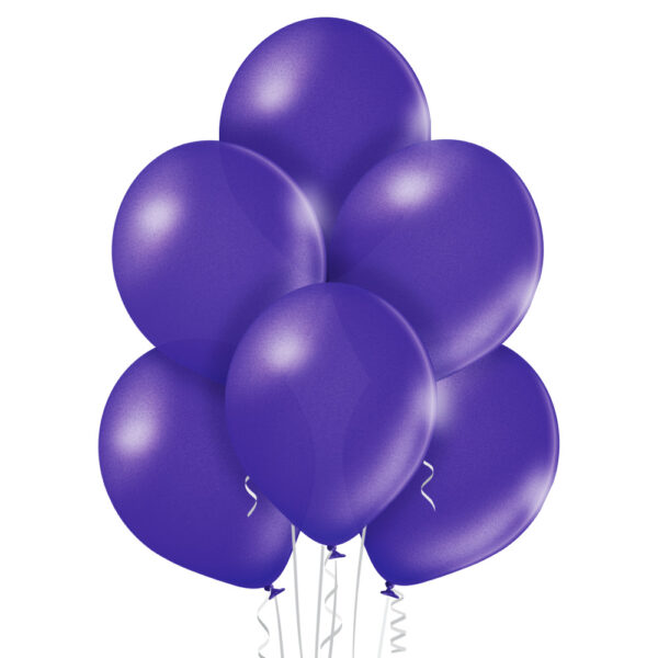 Balon fiolet metalizowany A009. Metalizowane balony lateksowe 12” calowe – kolor fioletowy