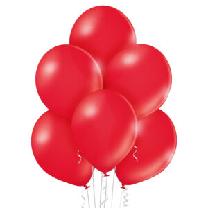 Balon metalizowany czerwony A010. Metalizowane balony lateksowe 12” calowe – kolor czerwony