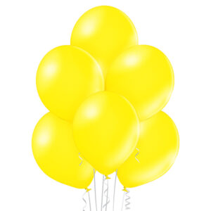 A014. Metalizowane balony lateksowe 12” calowe – kolor żółty