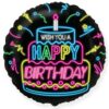 Balon czarny z torem neonowym