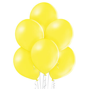 Balon zółty 031. Pastelowe balony lateksowe 12” calowe – kolor żółty