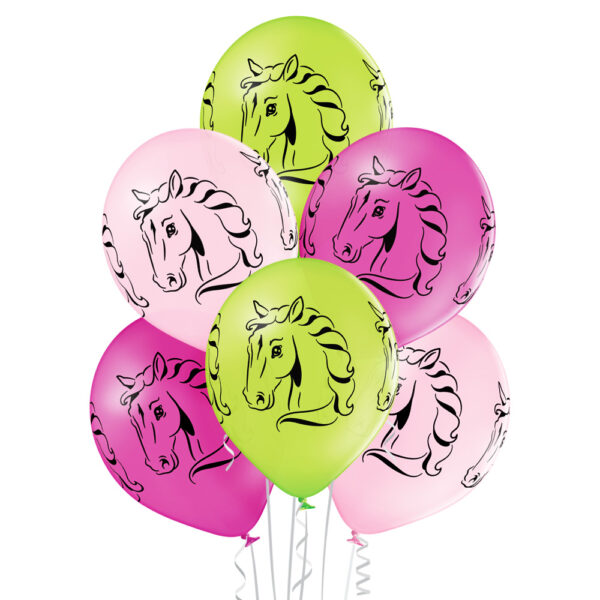 Balony z helem - konie