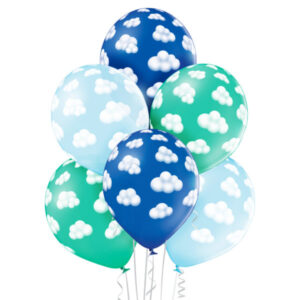 Dekoracja na Baby Shower - balony z helem - Warszawa - Balony Chmurki dla Chłopca