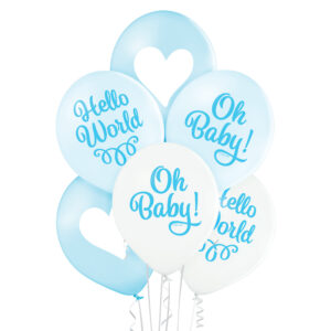 Balony na Baby Shower i serduszka