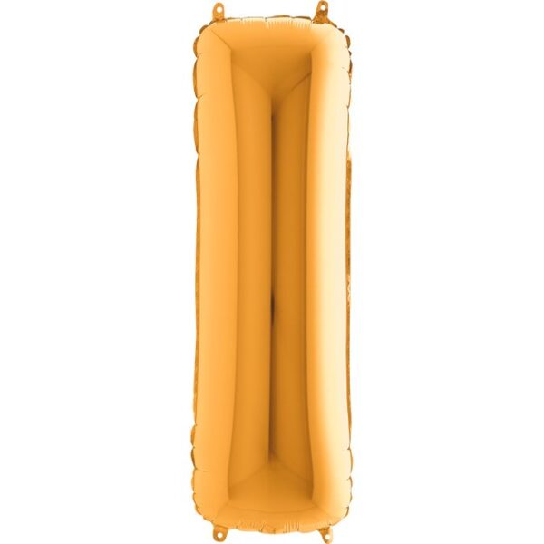 KZ09. Balony litery duże około 100 cm z helem – litera złota I