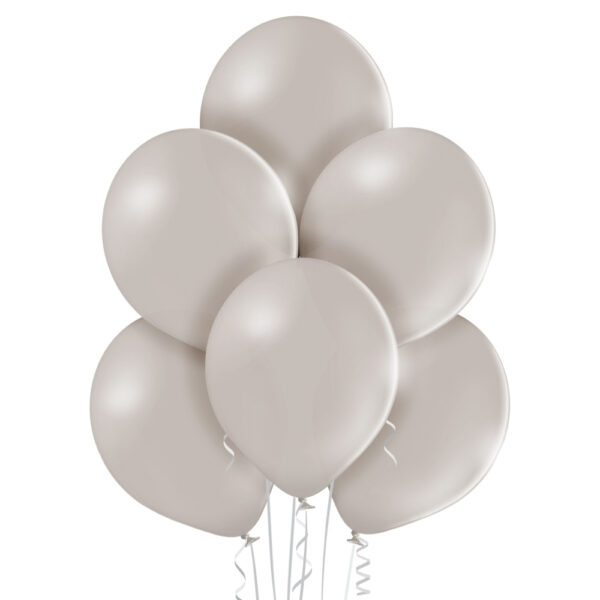 Baloniki helowe w kolorze szarym jasno szare balony z helem