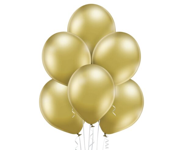 Balony złote - chromowane