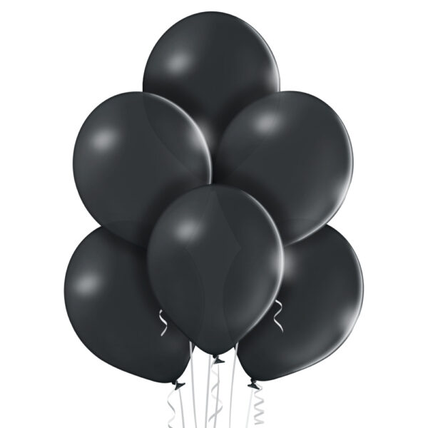 Ciemno szary balon z helem