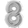 Balon cyfra z helem 8