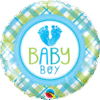 Mc06. Balon 18 cali (43 cm) na narodziny chłopca – Baby Boy stópki
