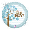 Mc08. Balon 18 cali (43 cm) na narodziny chłopca – It's a Boy z sową
