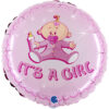Ma01. Balon 18 cali (43 cm) na narodziny dziewczynki - różowy bobas