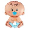 Balon bobas chłopiec na bociankowe Md09. Balon 67/46 cm na narodziny chłopca – chłopczyk - bobas