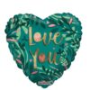 N001. Balon z helem w kształcie serca 43 cm Eko LOVE YOU