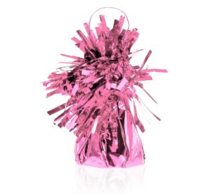 różowy ciężarek foliowy do balonów z helem