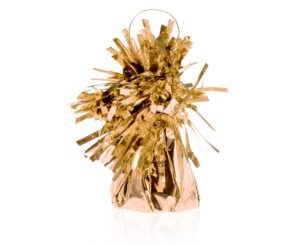 Ciężarek do balonów różowo złoty