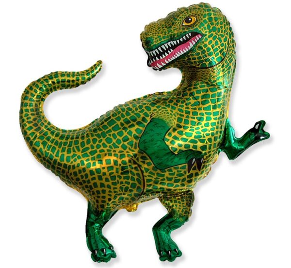 Balon z helem w kształcie dinozaura tyranozauta raptora