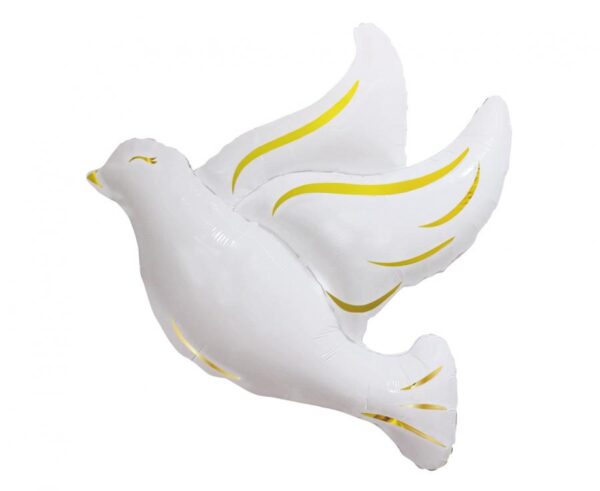 Oi04 Balon z helem w kształcie gołębia około 94 cm