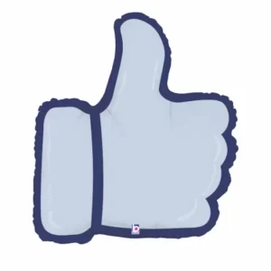 Deko13. Balon z helem w kształcie kciuka o rozmiarze około 71 cm