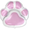 Deko07. Balon z helem w kształcie różowej łapki psa/kota o rozmiarze około 60 cm