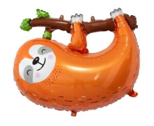 Ob11 Balon z helem w kształcie leniwca około 68×55 cm