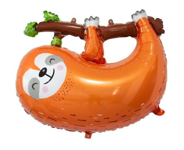 Ob10 Balon z helem w kształcie leniwca około 68×55 cm