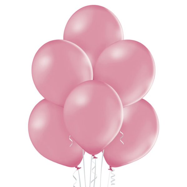 Balon helowy w kolorze dziekiej róży 007. Pastelowe balony lateksowe 12” calowe – kolor dzika róża