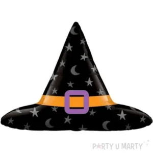 Hall11 Balon foliowy na Halloween 40 cali - 102 cm w kształcie kapelusza wiedźmy