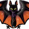 Hall09 Balon foliowy na Halloween 50 cali - 127 cm w kształcie nietoperza