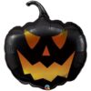 Hall06 Balon foliowy na Halloween 35 cali - 89 cm w kształcie czarnej dyni