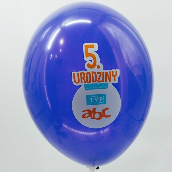 Brek25. 50 balonów z logo – nadrukiem własnym trzy kolory