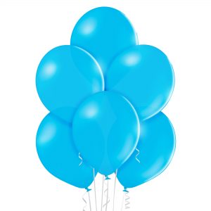 Balony lateksowe w pięknym odcieniu niebieskiego - cyjan